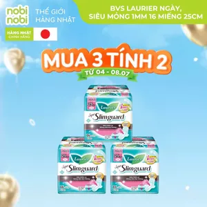 BVS Laurier ngày siêu mỏng siêu thấm 16 miếng (25cm)