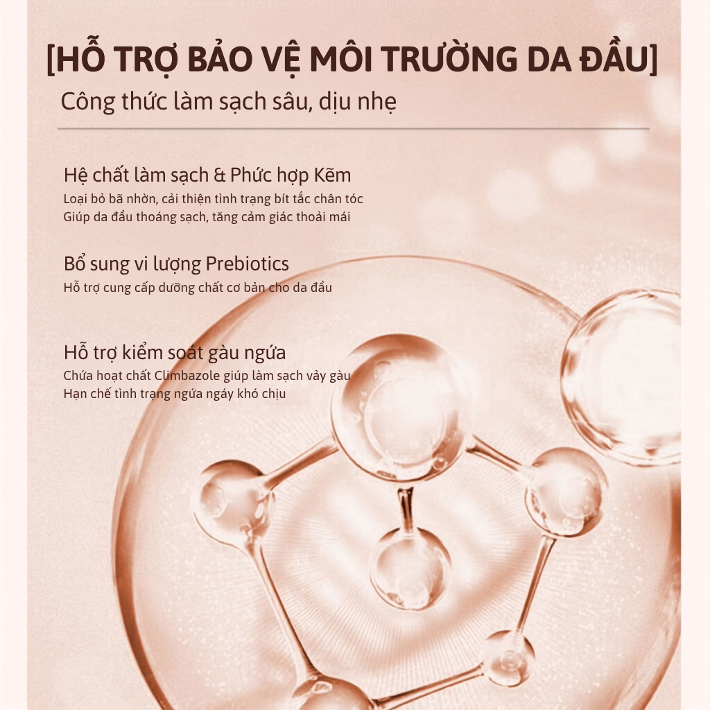 Bộ dầu gội xả SPES Peptide Bisabolol làm sạch da đầu, hỗ trợ giảm gàu, giúp tóc bồng bềnh 480ml