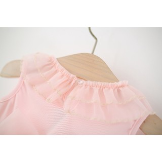 Váy công chúa bé gái dự tiệc QCCC 9th-4 tuổi thun cotton xòe phồng phối nơ kiểu dáng đơn giản D1357