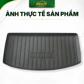 Lót cốp Kia Morning 2012 - 2020 - Nhựa dẻo TPO Không mùi, Chuẩn khít form xe, Chống thấm nước