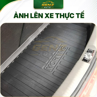 Lót cốp Kia Morning 2012 - 2020 - Nhựa dẻo TPO Không mùi, Chuẩn khít form xe, Chống thấm nước