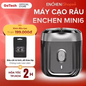 Máy Cạo Râu Enchen Mini6 Cạo Mượt Không Kích Ứng Cạo Khô Cạo Nước, Đầu Cạo Dễ Tháo Lắp, Siêu Nhỏ Gọn