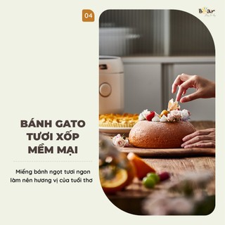 Nồi Cơm Điện Bear 3L SB-NC30B Nồi Cơm Điện Đa Năng Cho Gia Đình Công Suất 600W Lòng Nồi Chống Dính