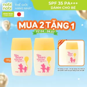Kem chống nắng Omi Sun Bears dịu nhẹ cho trẻ emSPF35 PA+++ 30g
