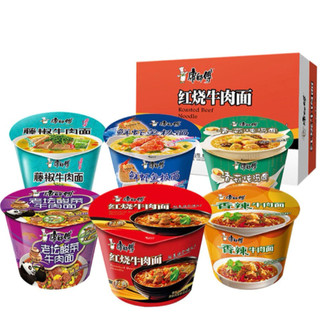 Thùng 12 Bát Mì Tôm Hiệu Khang Sư Phụ Ăn Liền Tiện Dụng, Mì Ăn Liền Chua Cay Mì Bò Hầm Nội Địa Trung