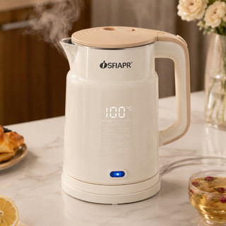 Ấm Siêu Tốc Đun Nước Nhanh 2L - Bình Đun Nước Siêu Tốc Inox Dày,Tay Cầm Chống Nóng,Nấu Nước Nhanh