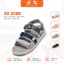 Giày Sandal Nam Nữ, 3 Quai Ngang Đế Bằng Streetwear, Dép Quai Hậu Đi Học Êm Nhẹ
