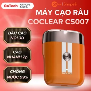 Máy Cạo Râu Mini Coclear CS007 Đầu Cạo Có Thể Xoay 360 Độ, Cạo Khô Và Nước, Lưỡi Dao Tự Mài Không Gỉ