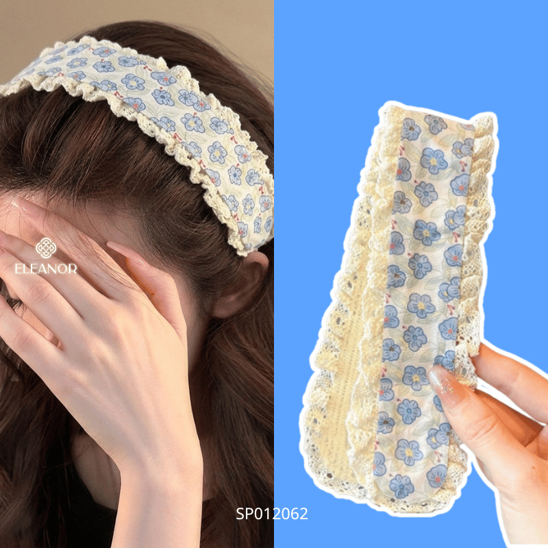 Miếng dán tóc nữ Eleanor Accessories dệt kim hoa nhí dễ thương phụ kiện tóc băng đô dán tóc 12056