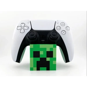 Kệ Đỡ Controller PS5 Creeper Minecraft - Giá Để Tay Cầm DualSense In 3D Decor Bàn Gaming