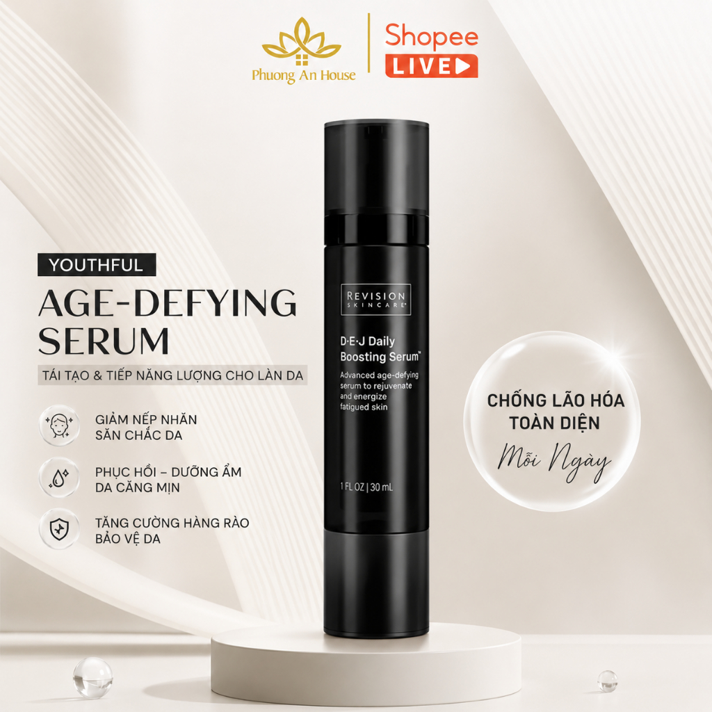 Serum trẻ hoá và kích hoạt năng lượng tế bào Revision Skincare D-E-J BOOSTING SERUM 30ml