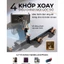 Giá đỡ máy tính bảng gắn tựa đầu xe hơi LISEN 3 in 1 xoay 360° cho iPad/Tablet 4.7–11