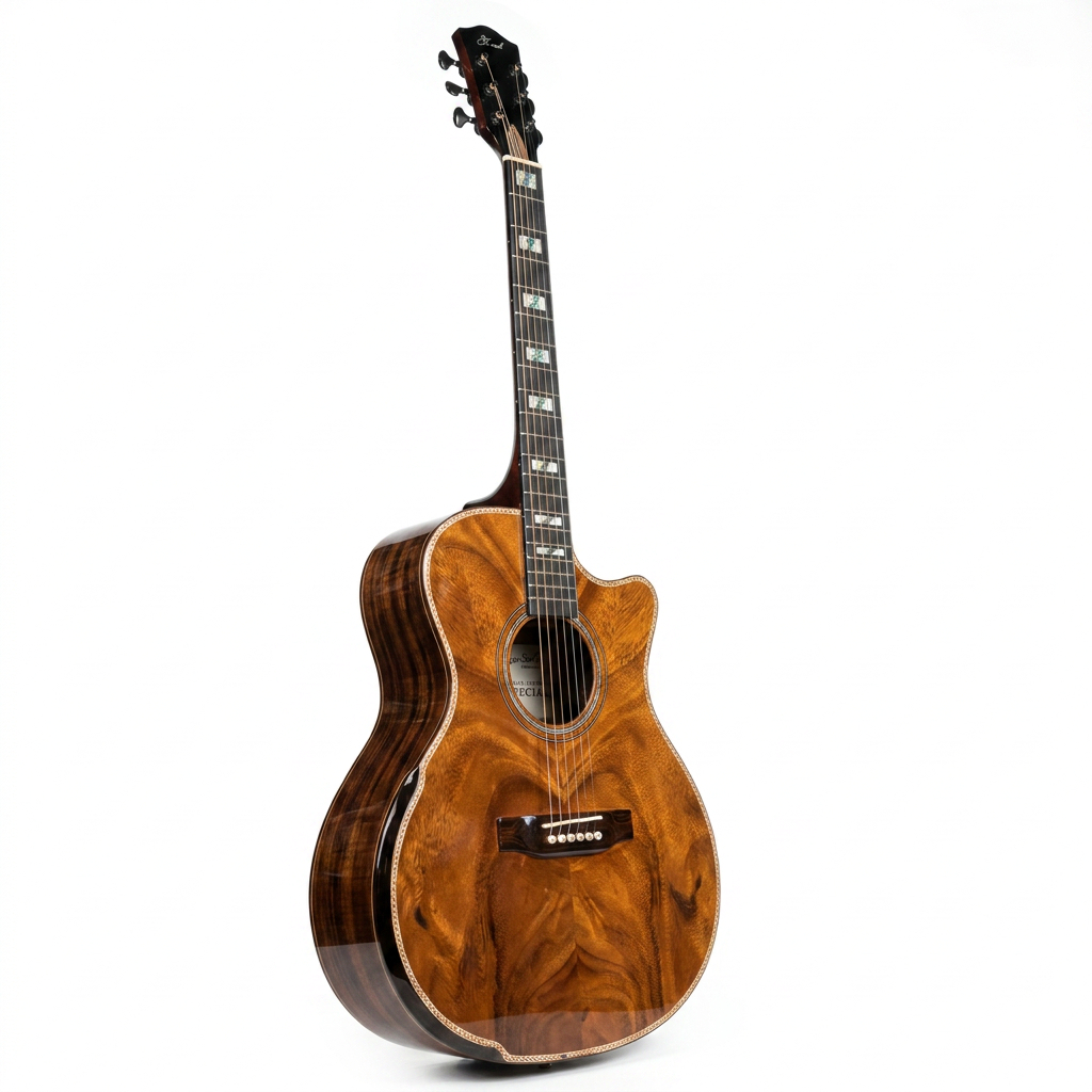 Đàn Guitar Acoustic Full KOA ST-X8 Custom ST Real Gỗ Xịn Bọc Xà Cừ Âm Thanh Vang Hợp Tiêu Chuẩn Nhạc Hơi