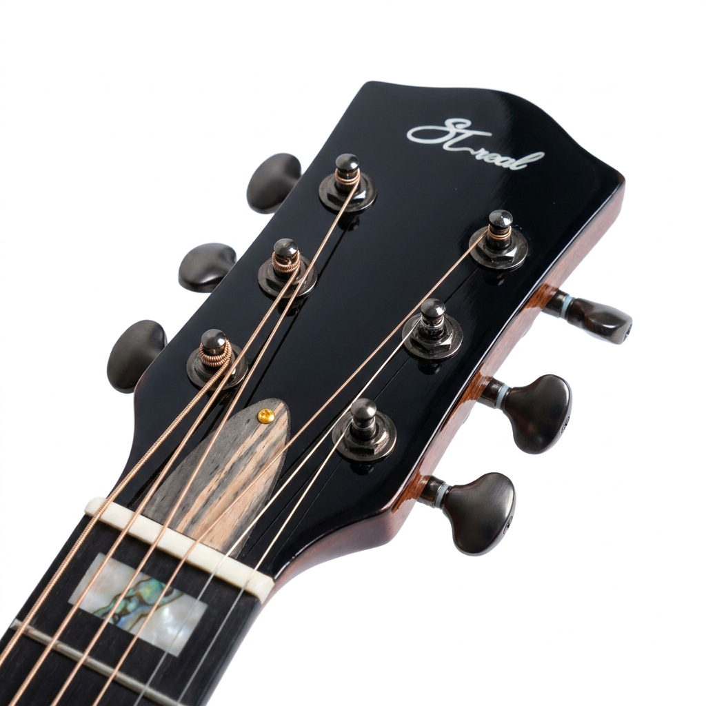 Đàn Guitar Acoustic Full KOA ST-X8 Custom ST Real Gỗ Xịn Bọc Xà Cừ Âm Thanh Vang Hợp Tiêu Chuẩn Nhạc Hơi
