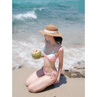 𝐄𝐦𝐱𝐢𝐧𝐡𝐩𝐥𝐮𝐬 | Hỏa tốc HN | Bikini set 2 chi tiết hồng pastel phối xanh bạc hà cao cấp trendy
