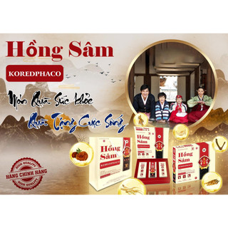 Hồng Sâm Koredphaco - Giúp ăn ngủ ngon, giảm mệt mỏi, tăng cường sức đề kháng (Hộp 30 gói)