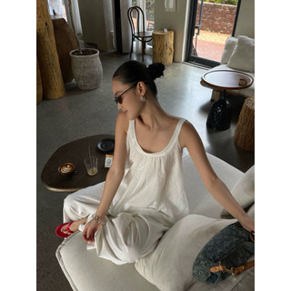 𝙇𝘼𝙇𝙔 𝙏𝙊𝙋 - Áo Linen TƯNG PRE 2S Viền Cổ