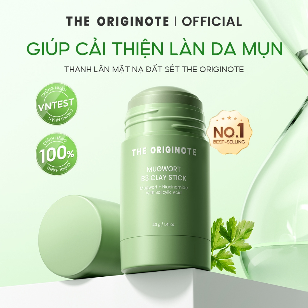 Thanh lăn mặt nạ đất sét The Originote se khít lỗ chân lông cải thiện mụn làm sạch sâu Clay Mask Stick 40g