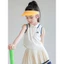 Set thời trang bé gái áo polo sát nách phối chân váy tennis có quần mặc trong phong cách trẻ trung cho bé