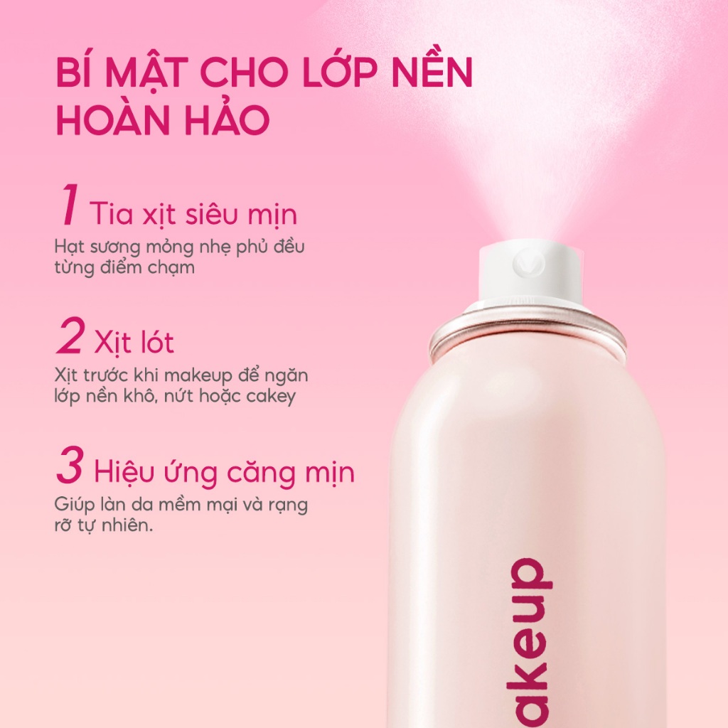 Xịt khoá makeup Sea Makeup 100ml Hỗ trợ 16H+++ dưỡng ẩm lâu trôi và hiệu quả lì mịn xịt khoá nền | BigBuy360 - bigbuy360.vn