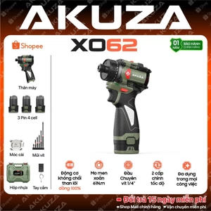 Vít Trượt AKUZA X062, Tặng kèm bộ 6 mũi vít