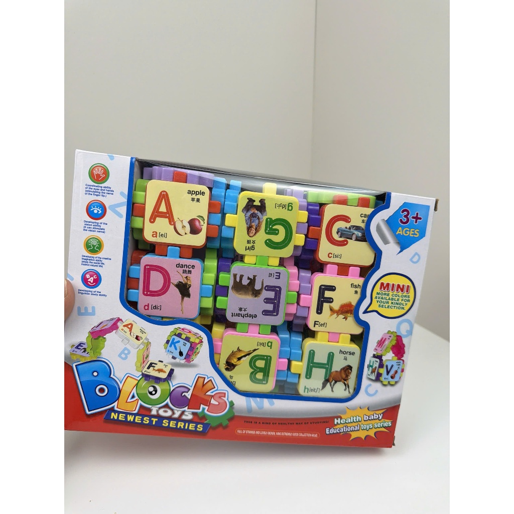 Đồ Chơi Xếp Hình Khối Chữ Cái Tiếng Anh 3D Cho Bé – Bộ Ghép Hình ABC Học Chữ Học Từ Vựng, Phát Triển