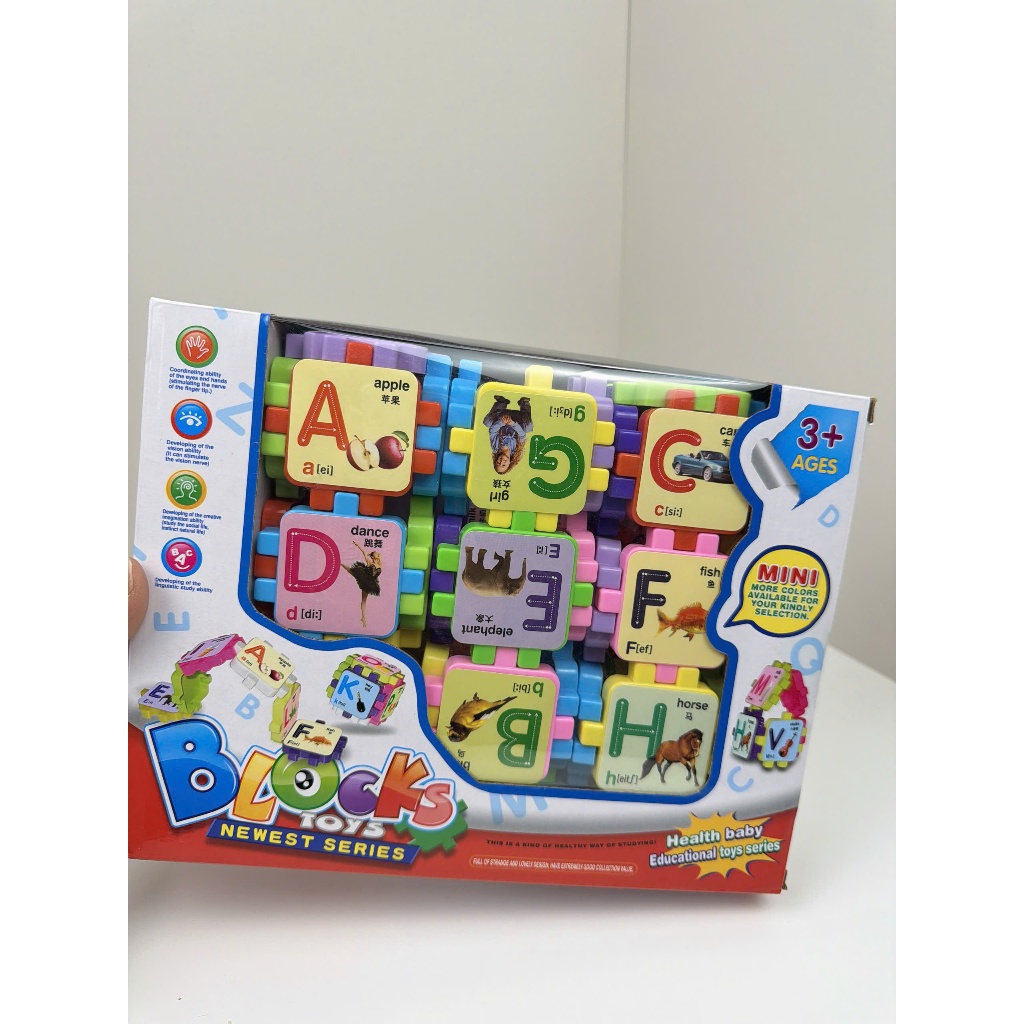 Đồ Chơi Xếp Hình Khối Chữ Cái Tiếng Anh 3D Cho Bé – Bộ Ghép Hình ABC Học Chữ Học Từ Vựng, Phát Triển