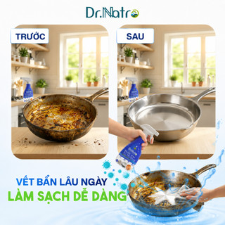 [Tặng 6 Dụng Cụ] Combo 2 Chai Tẩy Đa Năng Dr.Natro 500ml - Tẩy Sạch Mọi Vết Bẩn