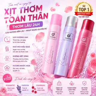 Nước hoa xịt toàn thân dòng R của Thái Lan –Ngăn Mồ Hôi,Lưu Hương Dài Lâu,Dùng Cho Nách Và Toàn Thân