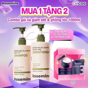 C44_ [DEAL QUÀ BỘ BE] Combo Gội Xả Giảm Bết & Phồng Tóc Rosemine 1000ml + 1 Ủ Tóc & 1 TDC Body