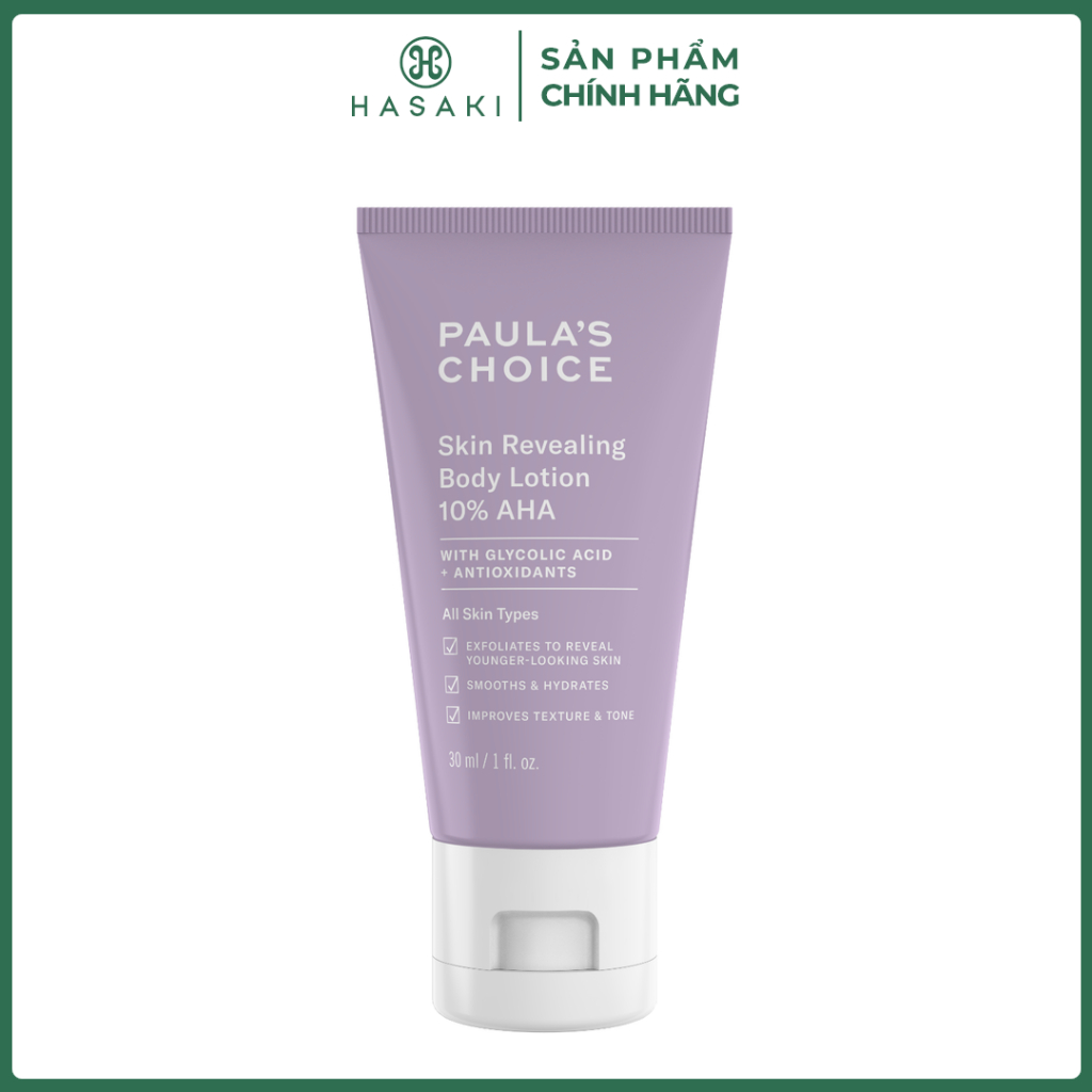 Kem Dưỡng Thể Paula's Choice Skin Revealing Body Lotion 10% AHA 30ml Hasaki Chính Hãng