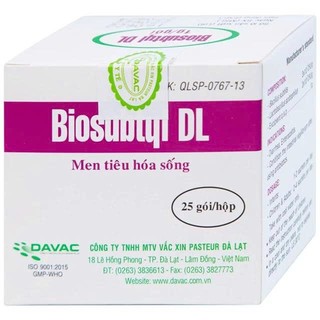 Men tiêu hóa sống Biosubtyl - DL hộp 25 gói