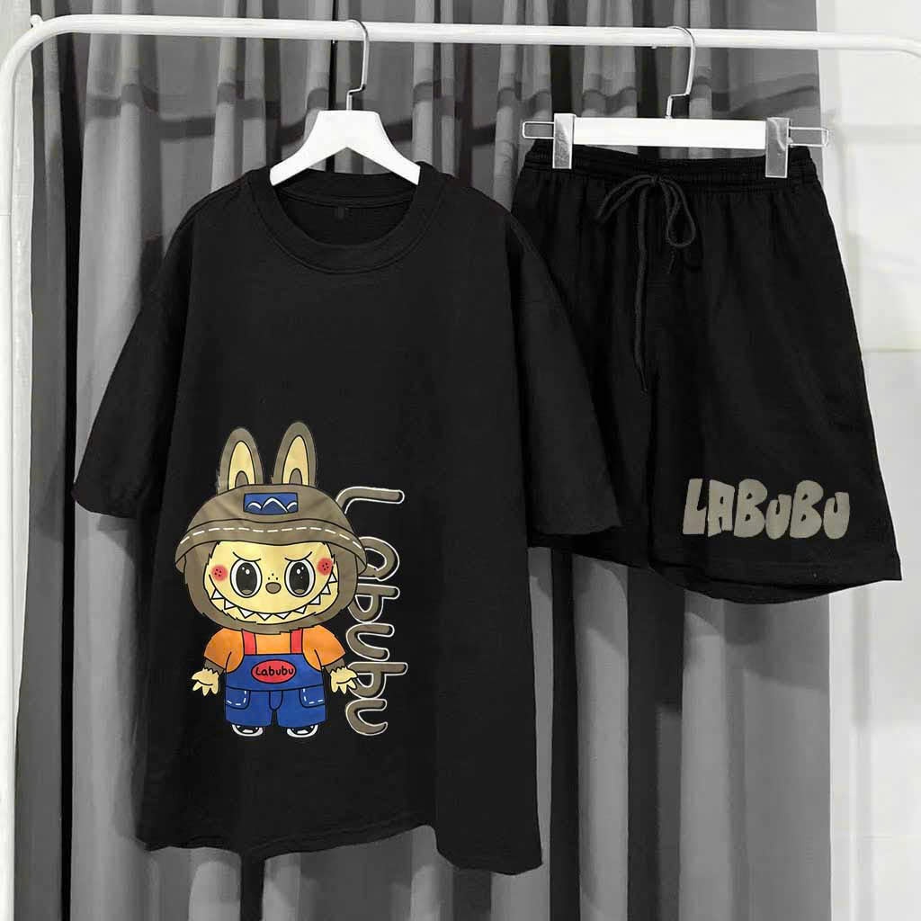 Bộ Quần Áo Thun Lưới Mè Nam có Tay In Chữ Và Họa Tiết, Đồ Thể Thao Phong Cách Trẻ Trung LAB SSL