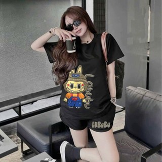 Đồ bộ thể thao nam nữ, chất thun mè 4 chiều cao cấp in chữ  DJS 3 màu đen trắng rêu mặc nhà tập gym SSL