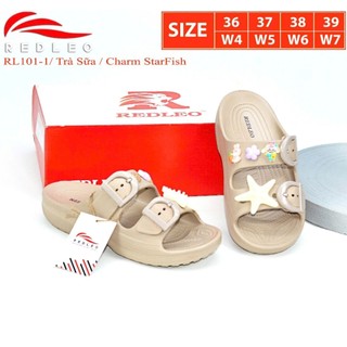 (Tặng kèm charm ngẫu nhiên) Dép REDLEO RL101-1 - Dép 2 quai EVA siêu nhẹ đế bằng có khóa điều chỉnh