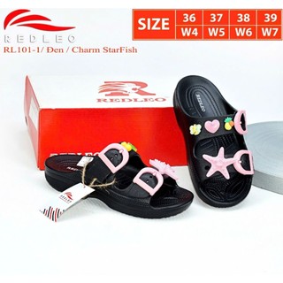 (Tặng kèm charm ngẫu nhiên) Dép REDLEO RL101-1 - Dép 2 quai EVA siêu nhẹ đế bằng có khóa điều chỉnh