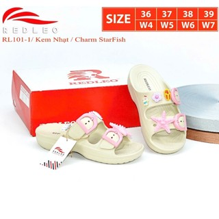 (Tặng kèm charm ngẫu nhiên) Dép REDLEO RL101-1 - Dép 2 quai EVA siêu nhẹ đế bằng có khóa điều chỉnh