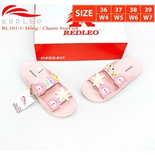 (Tặng kèm charm ngẫu nhiên) Dép REDLEO RL101-1 - Dép 2 quai EVA siêu nhẹ đế bằng có khóa điều chỉnh