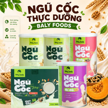 Ngũ Cốc Thực Dưỡng Baly Foods - Ngũ Cốc Dinh Dưỡng Healthy Ăn Sáng Thuần Thực Vật Từ Các Loại Hạt