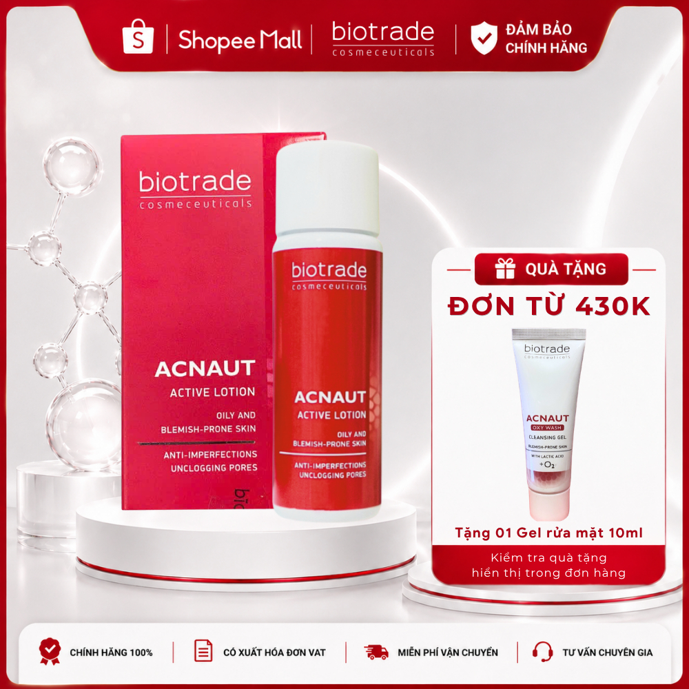 [RẺ VÔ ĐỊCH] Dung dịch chấm mụn Biotrade ACNAUT ACTIVE LOTION giảm mụn sưng đầu trắng - Skin Studio