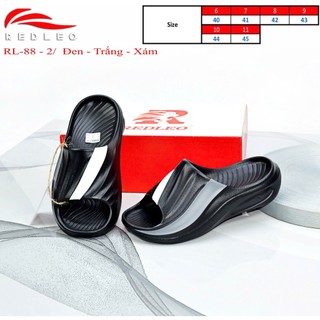 Dép quai ngang REDLEO nam RL88 đúc cao su EVA nguyên khối êm mềm nhẹ chống thấm nước, chống trơn