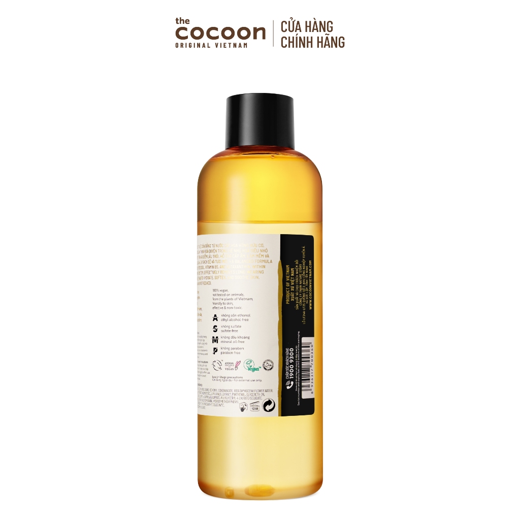 Bigsize - Nước tẩy trang hoa hồng Cocoon tẩy sạch makeup & cấp ẩm 500ml