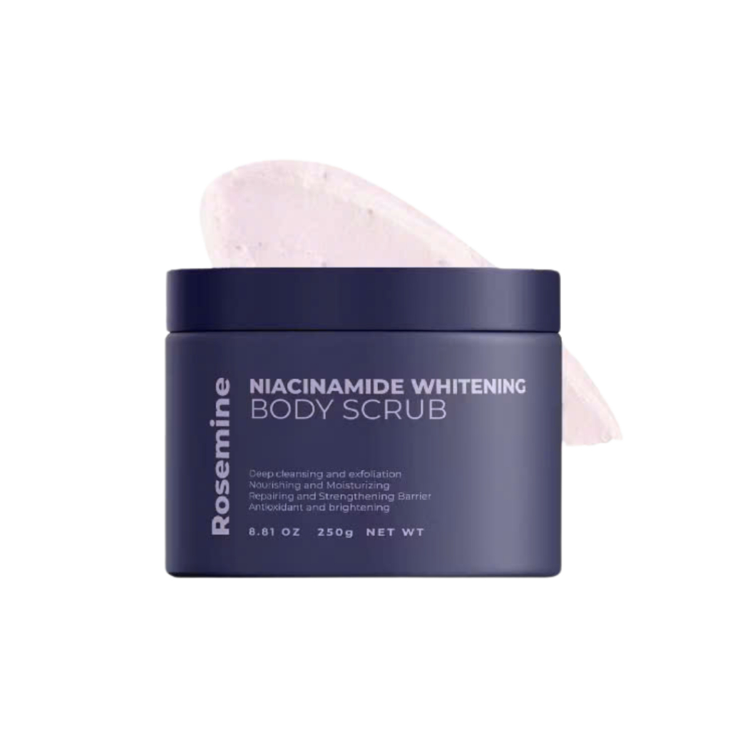 M19_ (KÈM QUÀ) Tẩy da chết body dưỡng da Rosemine Niacinamide Whitening Body Scrub (250g)