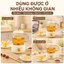 Ấm Đun Nước Đa Năng 600ML, 3 Mức Nhiệt, Borosilicate, Pha Trà & Hầm Tổ Yến, Quà Tặng
