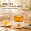 Ấm Đun Nước Đa Năng 600ML, 3 Mức Nhiệt, Borosilicate, Pha Trà & Hầm Tổ Yến, Quà Tặng