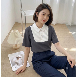 Áo phối cổ sen xinh yêu