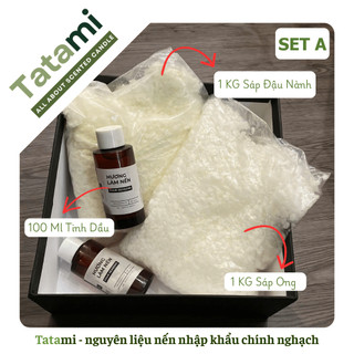 Set Nguyên Liệu Tatami Tự Làm Nến Thơm Handmade, Bộ Kit DIY Làm Nến Thơm Cho Người Mới