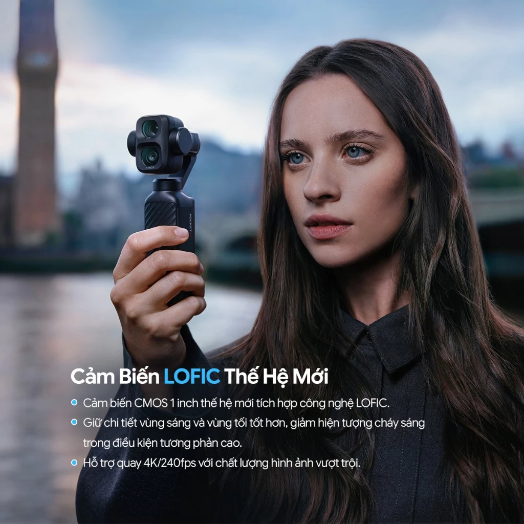 DJI Osmo Pocket 4P | Gimbal Camera Kép Bỏ Túi Chuẩn Điện Ảnh | Camera Vlog 4K | CMOS 1-inch