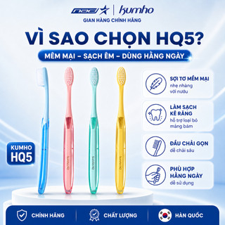 Bàn Chải Đánh Răng Kumho HQ5 Sợi Tơ Siêu Mảnh Lông Siêu Mềm Làm Sạch Kẽ Răng Bảo Vệ Nướu