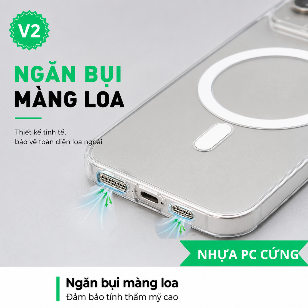 Ốp Lưng Trong Suốt Hỗ Trợ Sạc Từ Tính Sạc Nhanh Không Dây Dành Cho 11/12/13/14/15/16/17 Pro Max Plus